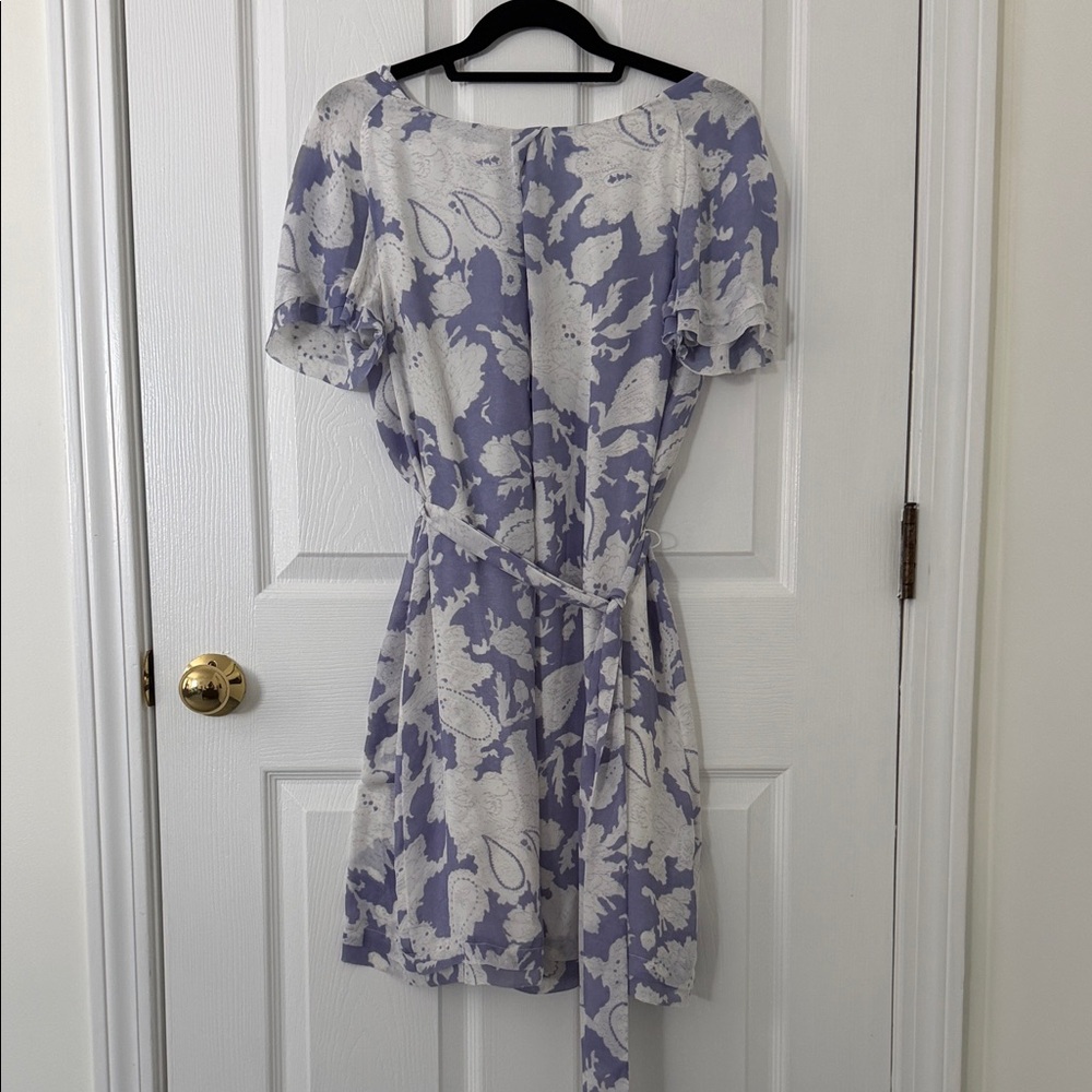 Banana Republic Lavender and White Mini Dress